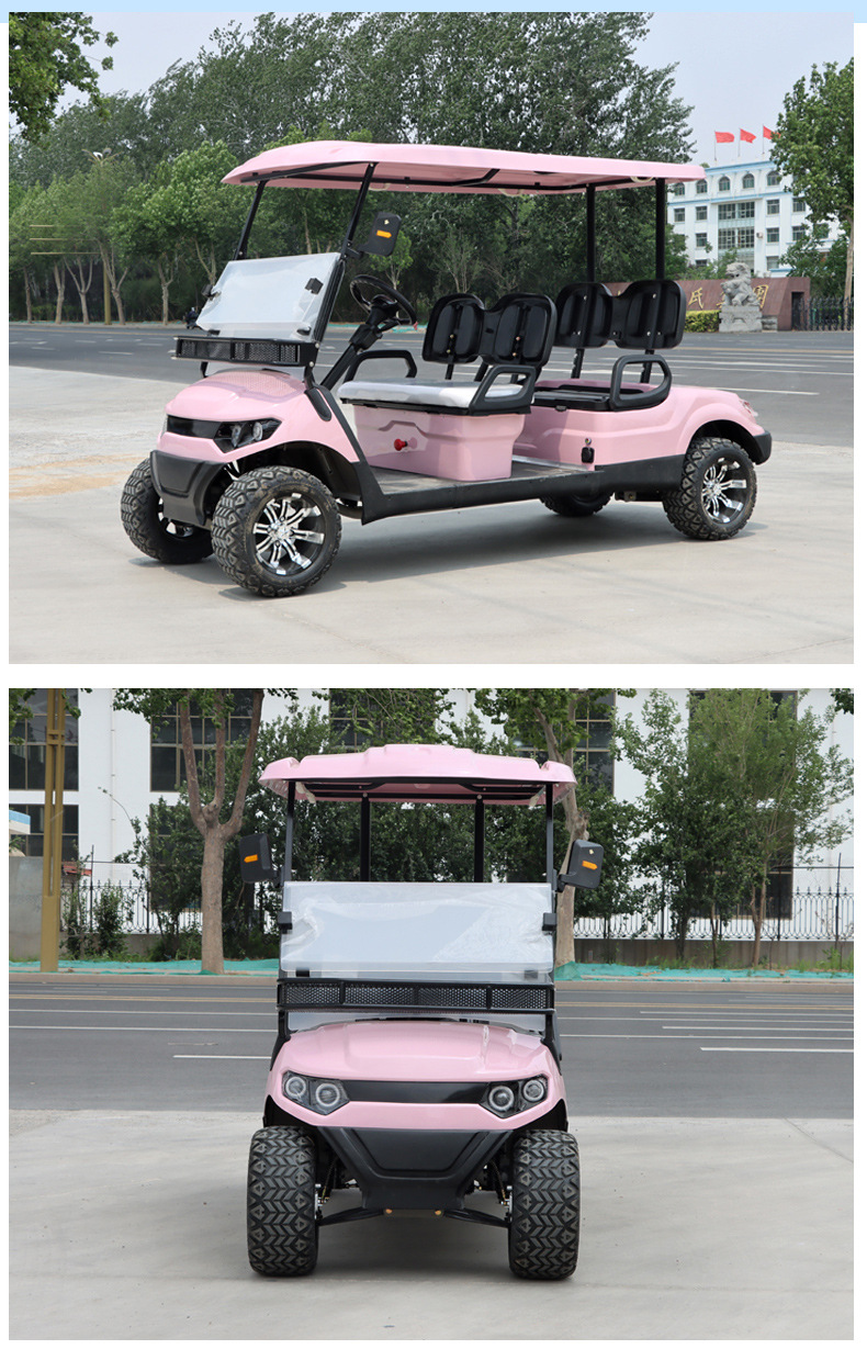 Dewu Junheng Electric Sightseeing Car, Golf Cart, Real Estate Viewing Reception Vehicle, Off-Road Shuttle Bus, Community Golf Cart