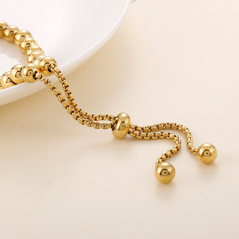 25g Weight Elegant Sunflower Tree Titanium Steel Gold Plated Bracelets