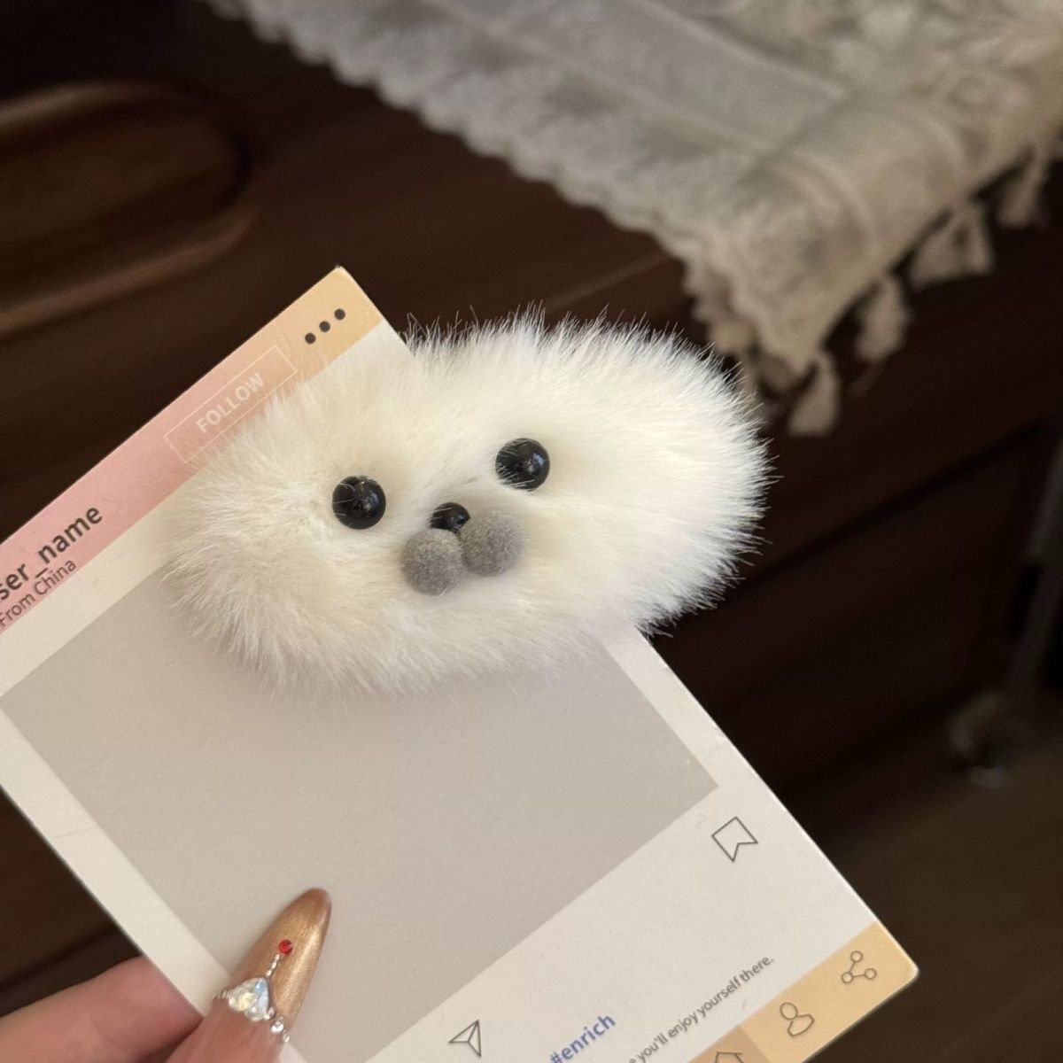 Cute Plush Seal Hairpin Super Cute Simple Girl Hair Accessory Side Duckbill Clip for Broken Hair Bangs Hair Accessory Hairpin New