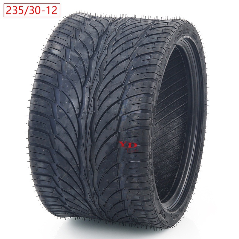 ATV沙滩车卡丁车真空扁平胎235/30-12四轮车倒三轮小火星轮胎12寸