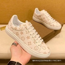 欧洲站男鞋小众设计高端春夏季奢侈品百搭防滑牛皮休闲鞋滑板鞋男