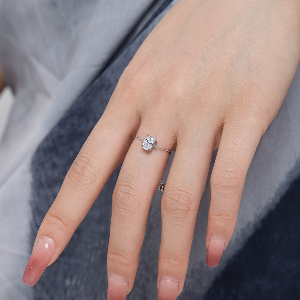 2g Weight Rings Classification 5, 6, 9 Ring Size 1 Piece Quantity Date, Tea Party Occasion 925 Sterling Silver Material Four Leaf Clover Pattern Women's Gender Plating Design Elegant, Glam Style 925 Sterling Silver Four Leaf Clover Rings 8