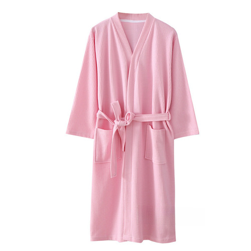 Seasonal Regular Cotton Gauze Couples' Bath Robe and Pajamas Home Wear