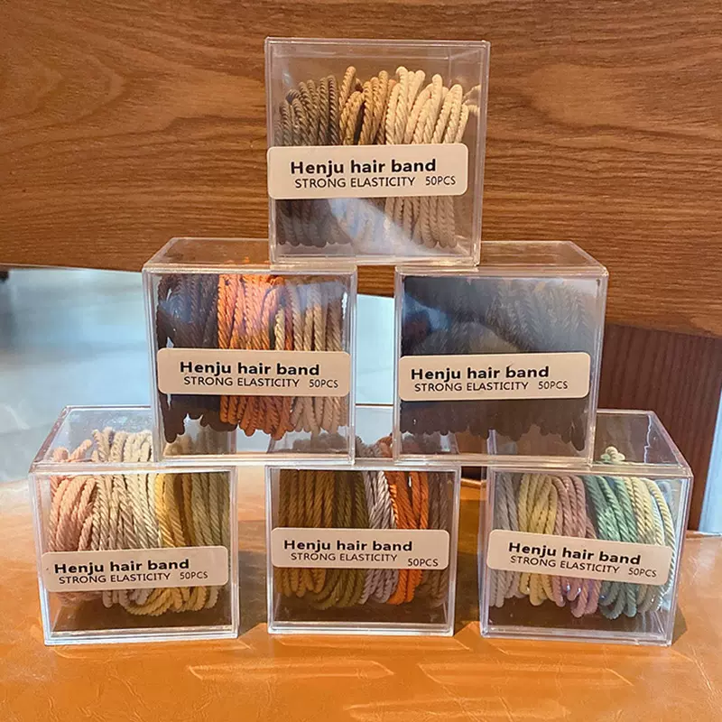 韩版高弹力扎头发发绳头饰女网红ins风简约耐用马尾发圈头绳皮筋