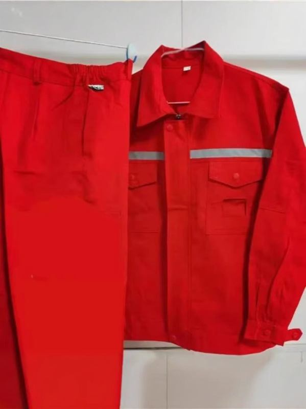純綿作業服春と秋の長袖溶接服石油中国石鹸労働保護自動車修理服工場服男性用作業スーツ|undefined