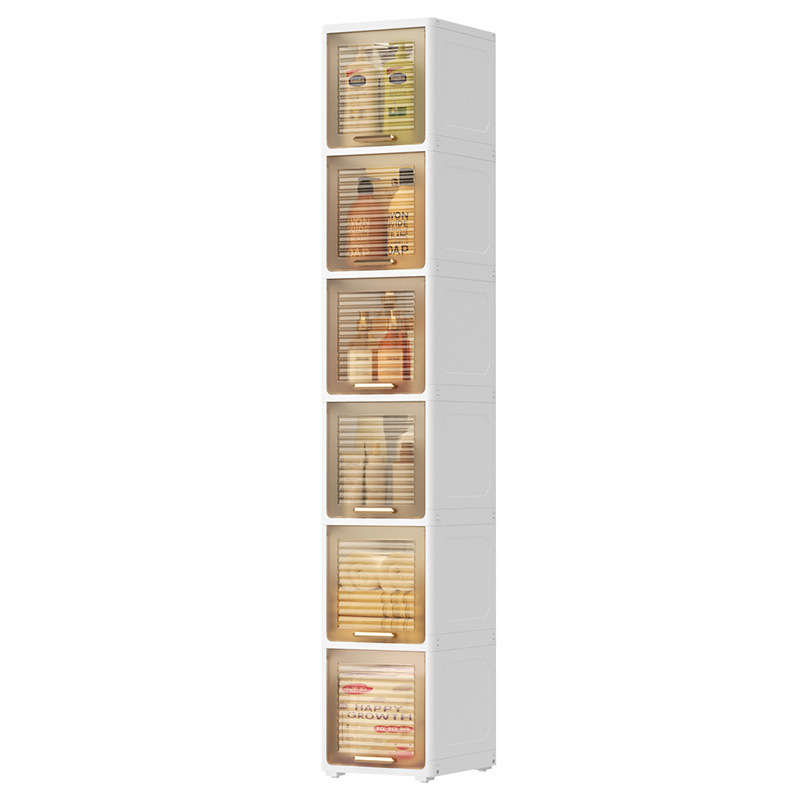 Multi-layer Drawer-type Gap Storage Cabinet Living Room Toy Storage Cabinet Household Plastic Storage Cabinet Snack Storage Cabinet