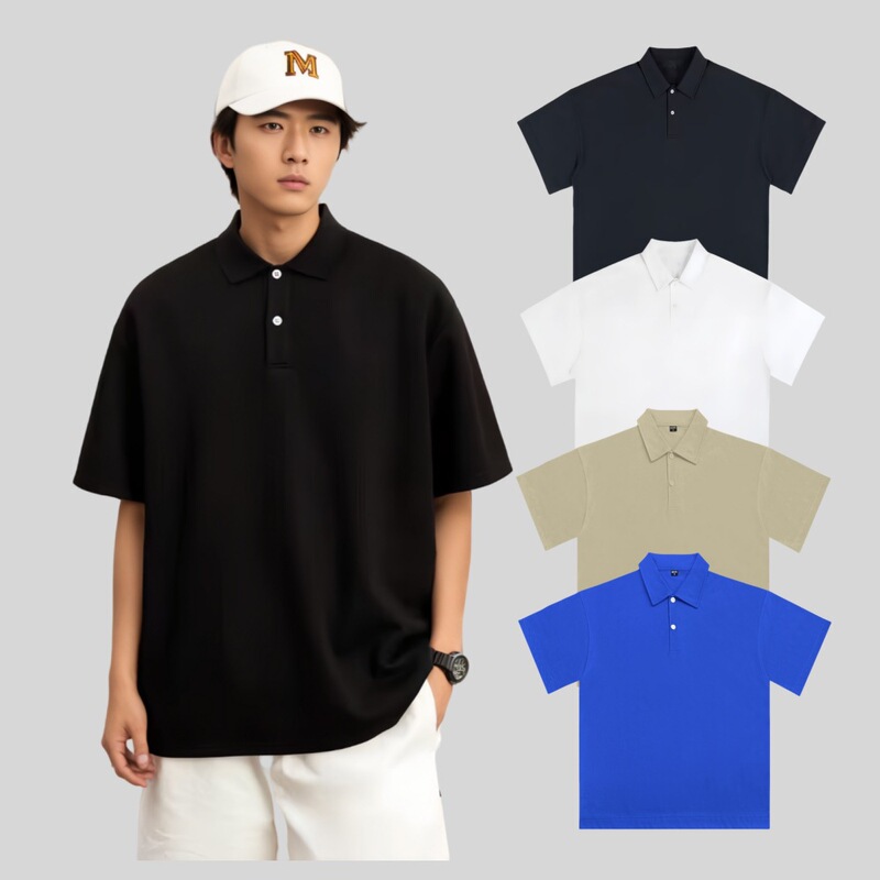 260g cool quick-drying heavy polo shirt men's short sleeve summer sunscreen 5A antibacterial lapel T-shirt men's top tide 260g cool quick-drying heavy polo shirt men's short sleeve summer sunscreen 5A antibacterial lapel T-shirt men's top tide