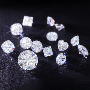 Round moissanite large size wholesale D color clarity VVS in stock cross-border inlaid jewelry Moussan bare stone work