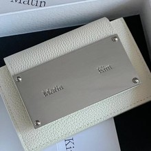 韩国小众m k设计师品牌mk简约实用真皮卡包零钱包女