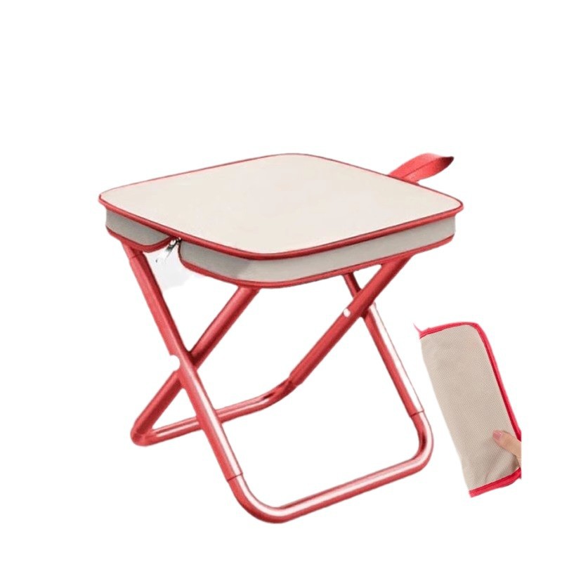 Taburete plegable al aire libre simple al por mayor taburete de bolso de mano de pesca portátil tren pequeño caballo taburete camping silla plegable