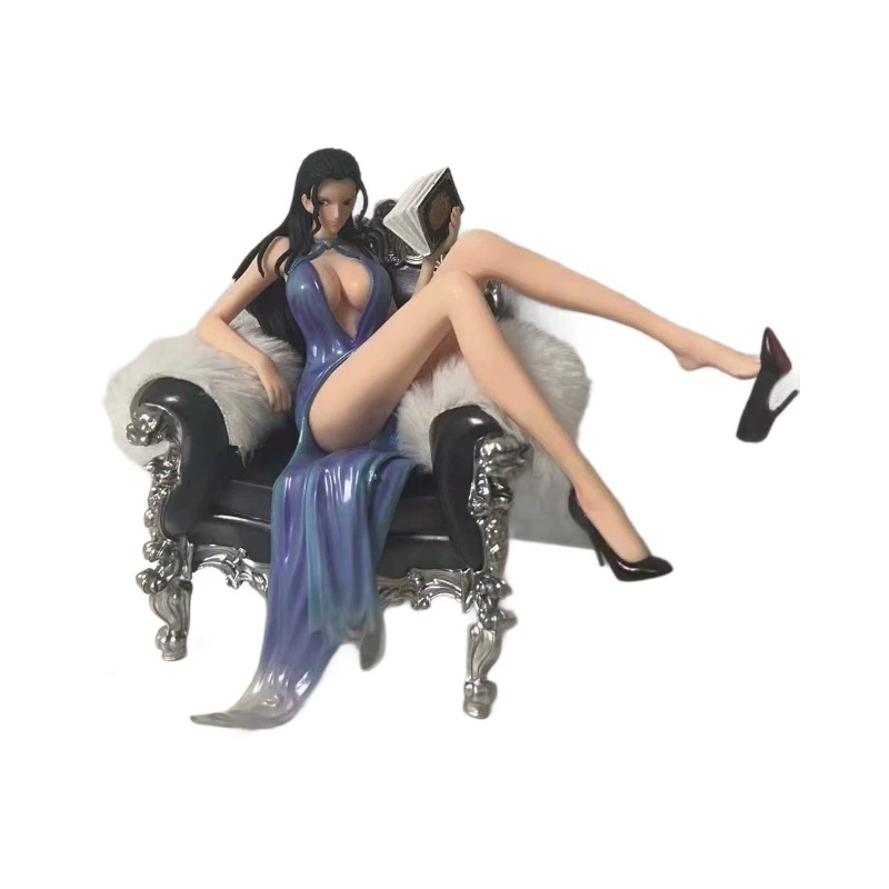 Figure (One Piece) Nico Robin suit thug series 4, resin statue on sofa, 13×11×14.125 cm