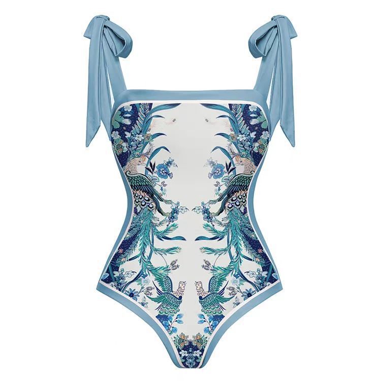Maillot de bain trois pièces rétro couvrant ventre plage_voghion.com