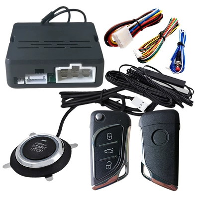 Car anti-theft device: Entry One-key Start System - pke-starts-without-flashing-light-with-q23-remote-control