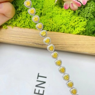 New Seiko Full Diamond Yellow Diamond Bracelet Clarity vvs2.709ct18K Golden Diamond Bracelet Bracelet Jewelry