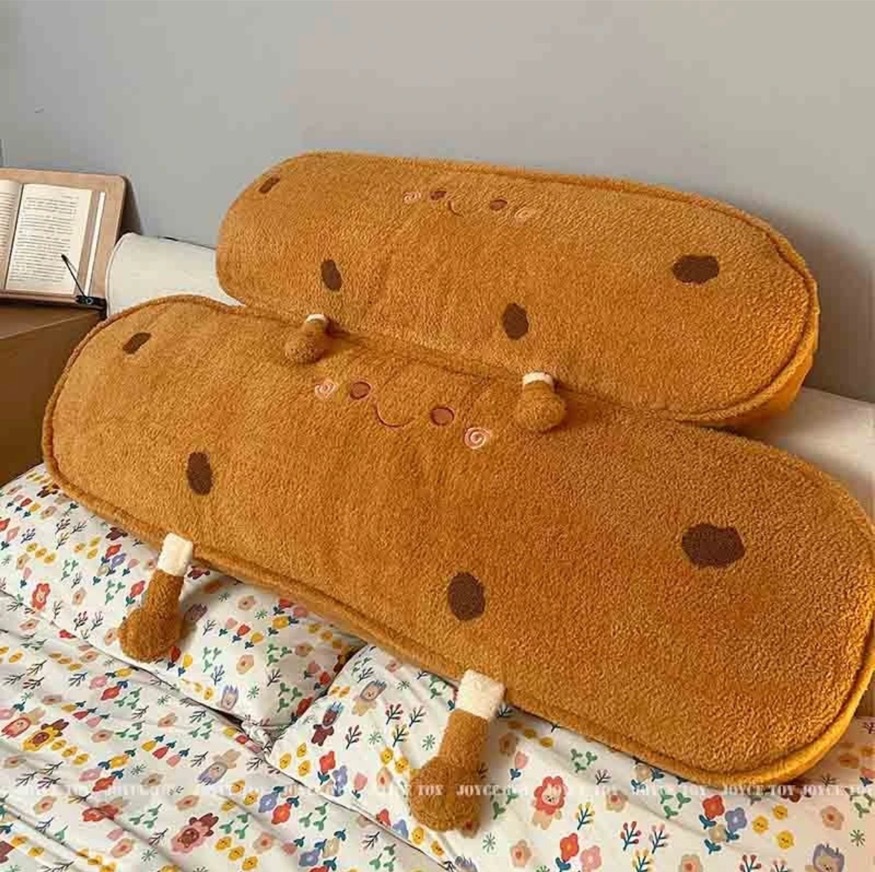 Cookie Long Pillow Student Dormitory Sleeping Bedside Bed Bedroom Home Sleeping Removable Pillow Cushion