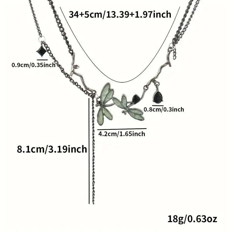 Collier ras de cou gothique style libellule pour femme_voghion.com