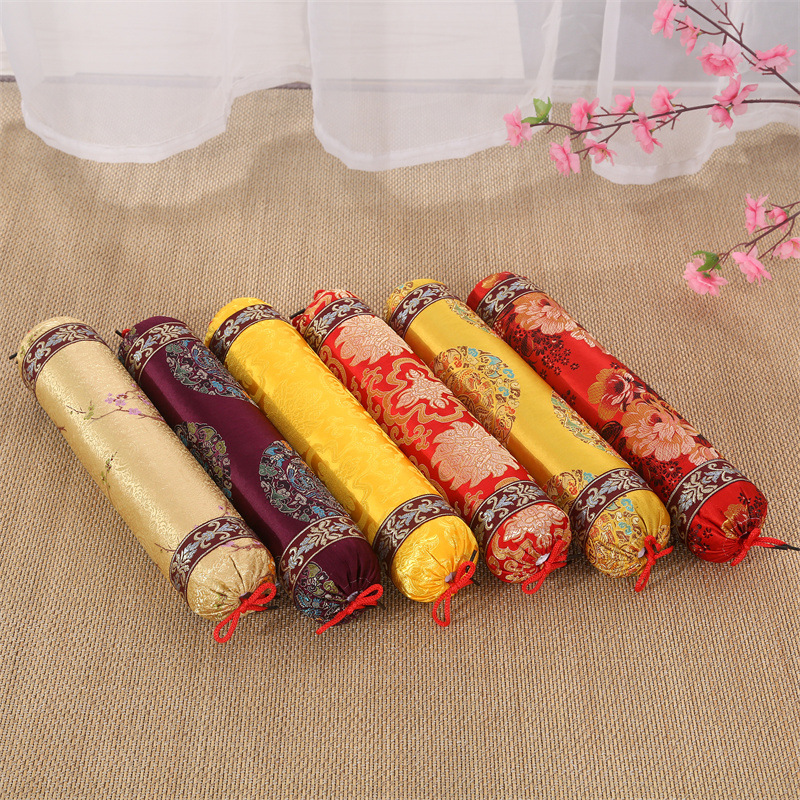 Lace Satin Cervical Pillowcase with Haws Seed mugwort buckwheat cypress seed shell satin pillowcase cylindrical candy pillowcase