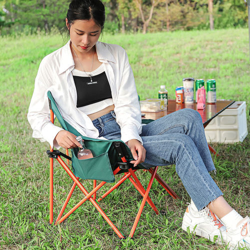 Wenyan Outdoor Folding Chairs Portable Fishing Bench Art Student Sketching Chair Outdoor Camping Moon Chair