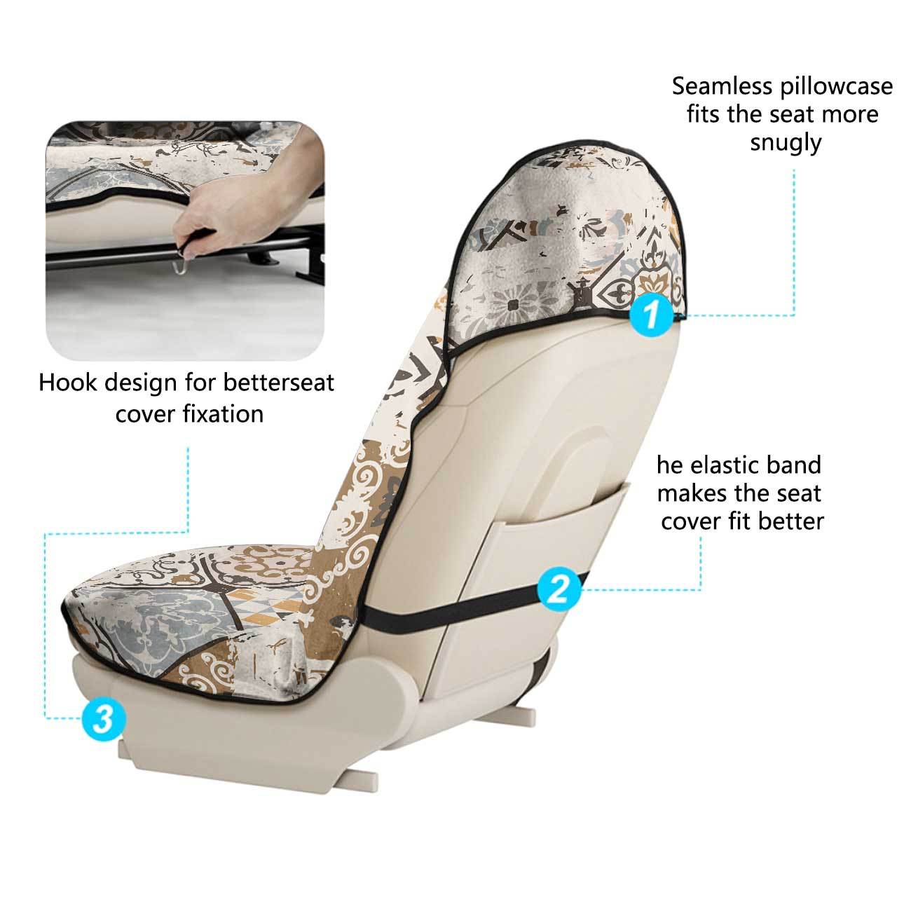 Car seat towel cover front seat protector suitable for gym and exercise, universal for all seasons, car use 76