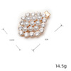 Fashionable hairgrip from pearl, Korean style, diamond encrusted, suitable for import