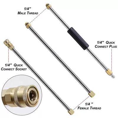 Total Length Six-Piece Set 4000Psi – High pressure car wash water gun