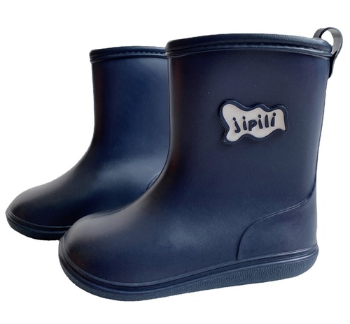 Foreign single children's rain boots reflective rain boots boys and girls baby student rubber shoes four seasons yellow children's water shoes not including tax