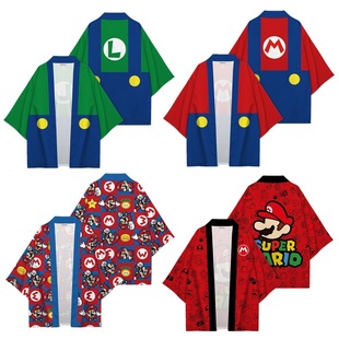 2024 Hot-Selling Summer New Product Super Mario Bros Game Peripheral Cardigan and Kimono Cloak