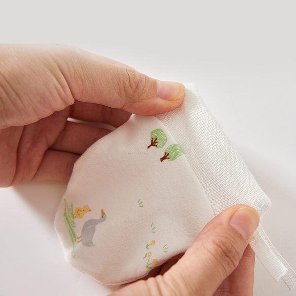 Guantes anti-raguños para bebés recién nacidos guantes sin hueso guantes de algodón puro guantes de pie