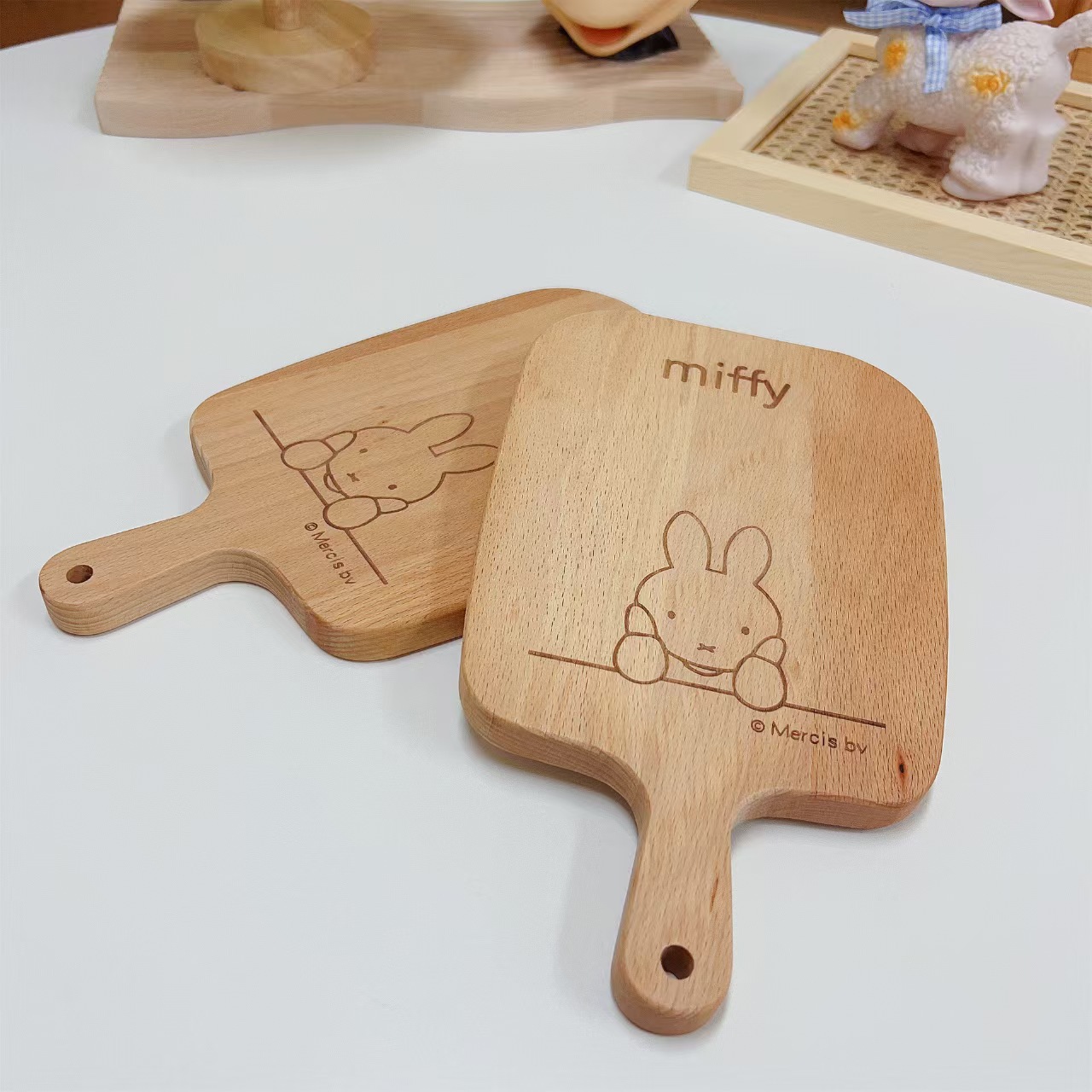 米菲日式榉木砧板水果菜板实木餐厅披萨盘芝士盘木砧板厨房用 (