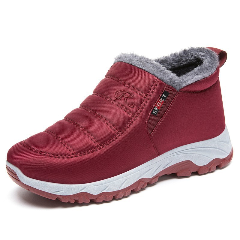 Zapatos de algodón para mujer zapatos de invierno de nuevo estilo para mujer zapatos para caminar de pareja de comercio exterior más terciopelo engrosamiento para hombres y mujeres con el mismo estilo botas de nieve para mujeres