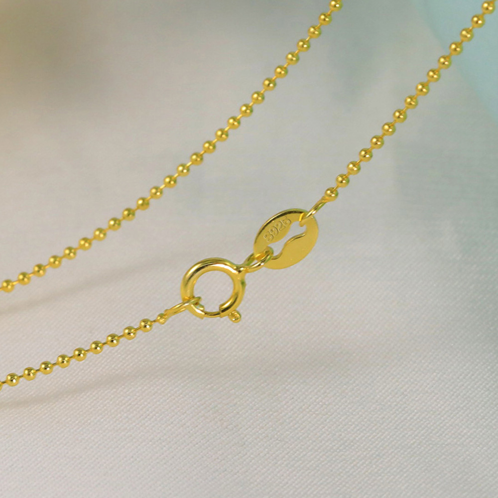 5g Weight Necklace Classification 1 Piece Quantity Daily, Date Occasion 925 Sterling Silver Material Geometric, Solid Color Pattern Women's Gender Plating Design Simple Style Style 925 Sterling Silver Plating Geometric Solid Color Necklace 10