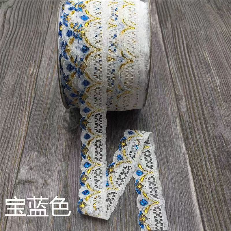 Inventario al por mayor colorido encaje hueco de bordes de Phnom Penh 2.8 cm de ancho ropa gorra decoración de tela para el hogar