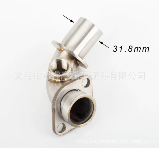 Motorcycle Modified Exhaust Pipe Front Section Suitable for Vespa Gtv Gts 250 300Ie 2008-2020