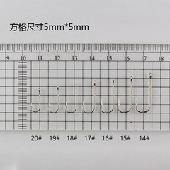 Long handle fishhook bulk tube with eyelets and barbs long straight handle sea fishing hook bass blackfish pomfret fishing hook