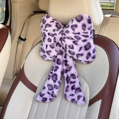 Waist support — New Car Accessories Rabbit Fur - purple-1-headrest