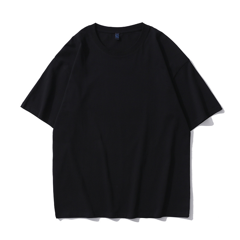 Men's fashion brand short sleeved T-shirt basic solid color_voghion.com