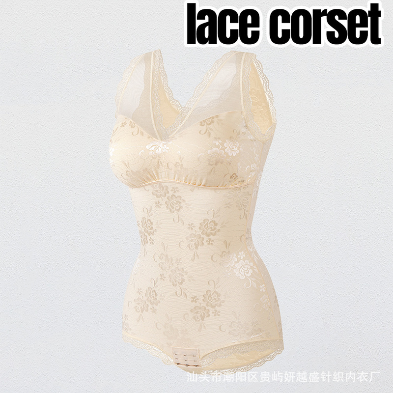 跨境热销排扣塑身连体衣女大码收腹提臀corset shapewear束身衣|undefined