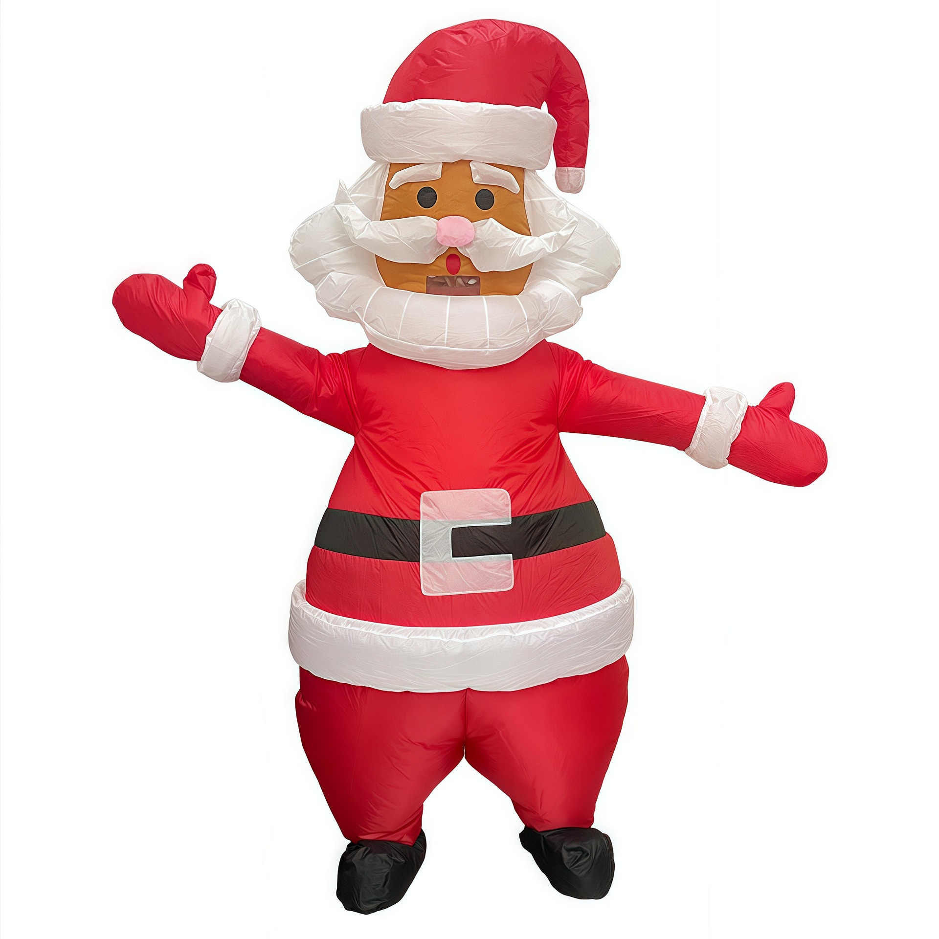 Navidad personalizada transfronteriza navidad barba blanca vieja ropa inflable cos show adorable jugar ropa inflable de navidad