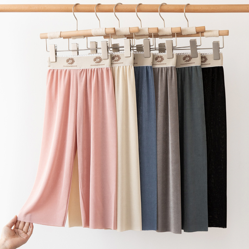 2021 A summer girl trousers Chrysanthemum children Wide leg pants ventilation girl Chiffon wide leg pants