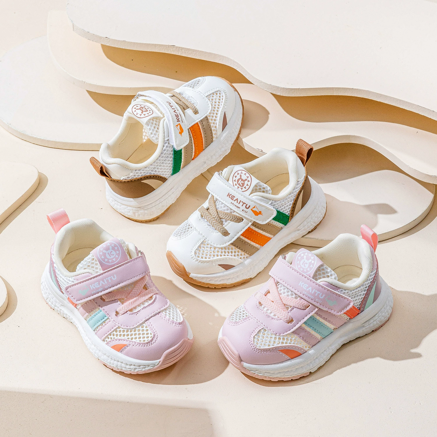 Bra Miller Весенняя новая детская мягкая подошва нескользящая ходка детская дышащая нескользящая обувь сетчатая обувь летом