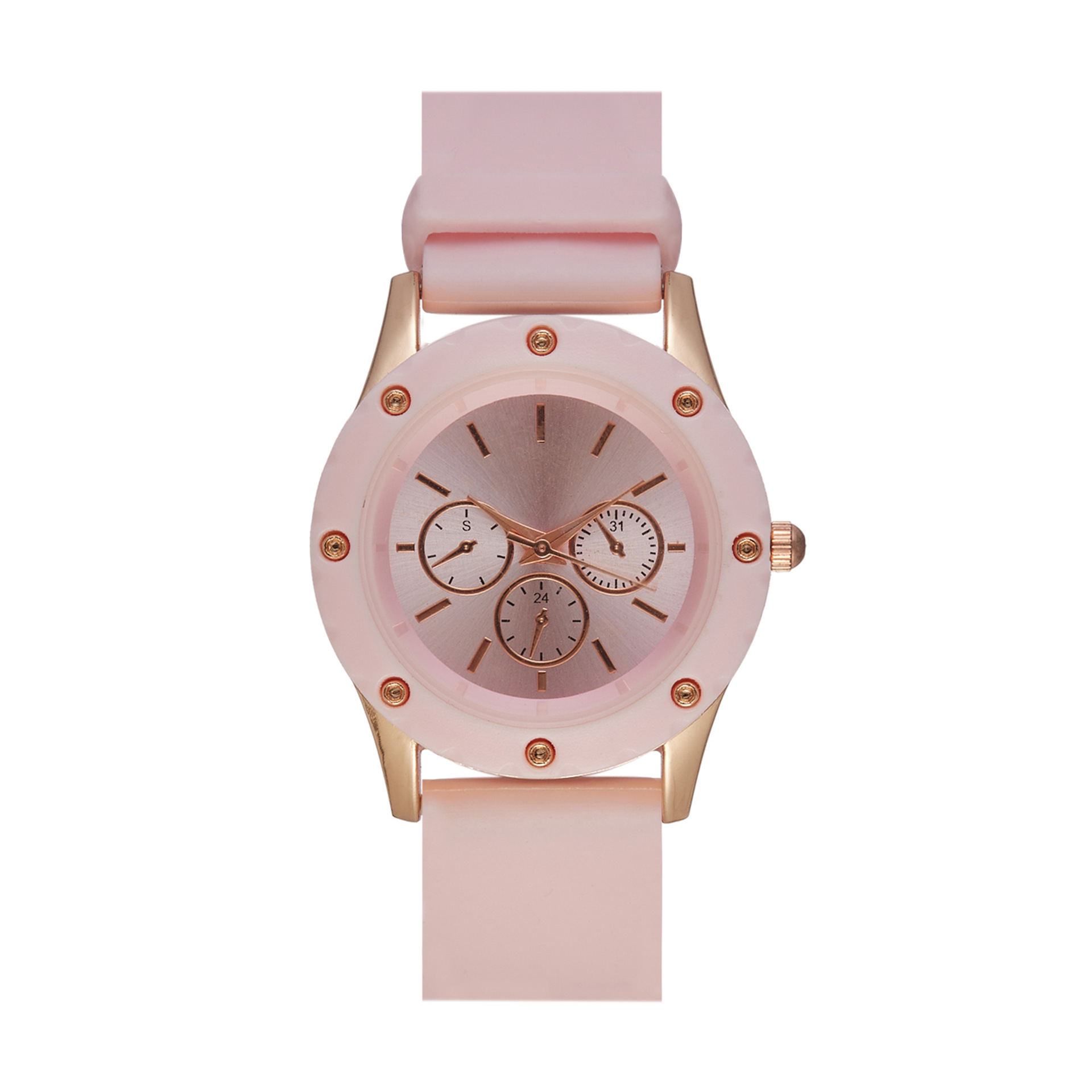 popular women's New watch with silicone tape quartz waterproof watch, Korean version trendy and versatile ,_voghion.com