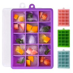 Ice cube tray PP silicone DIY ice cube mold creative freezer ice tray 15 compartments