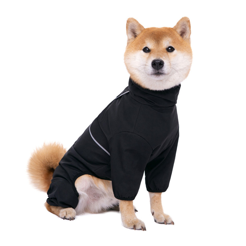 中大型犬クロスボーダーラブラドール金毛柴犬四脚防水ペット犬犬レインコート突撃服卸売り|undefined
