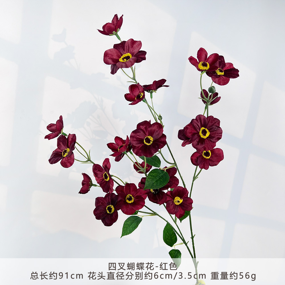 Wp-four-pronged butterfly flower-red