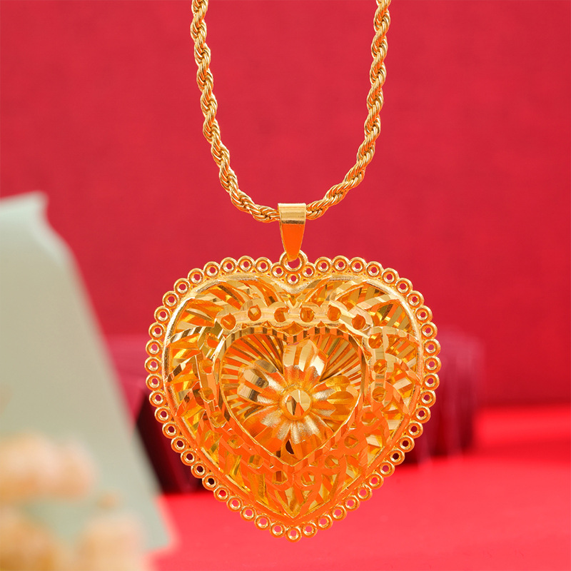 D2070 colgante Corazón de melocotón B (sin cadena)