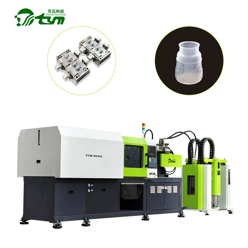 Жидкий силиконовый молочный формовочный станок Tianyu горизонтальный 130-тонный сервопривод автоматическое литьевое оборудование