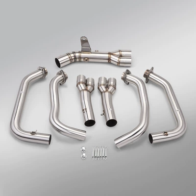 Connects to the Original Rear Section — Motorcycle exhaust pipe