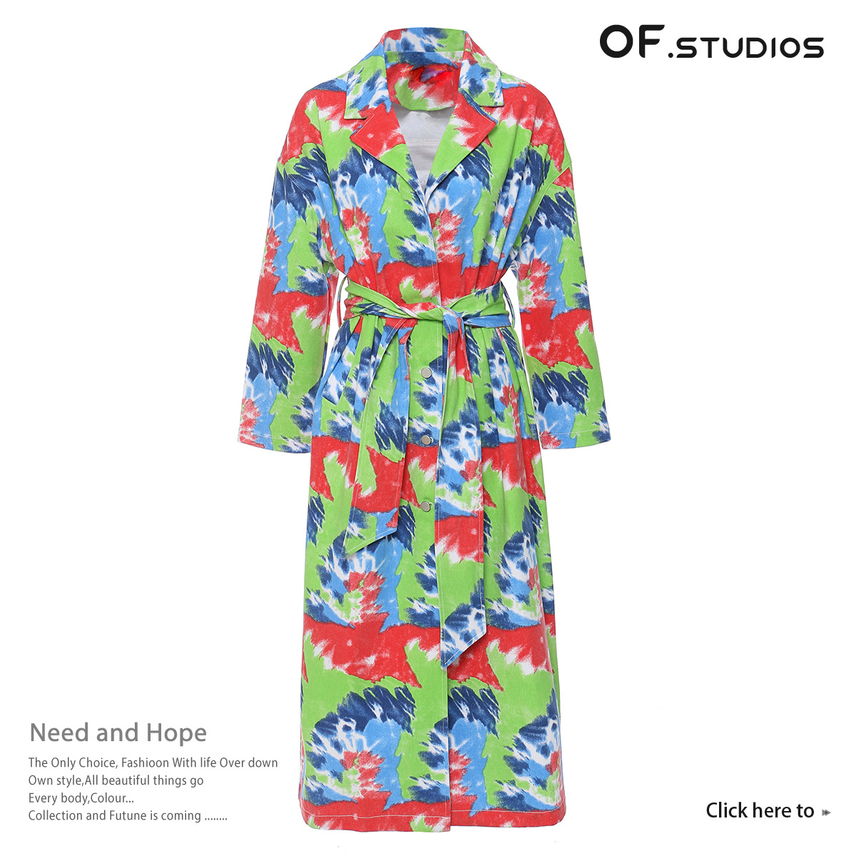 2024 Early Spring New Retro Modern Personalized Handsome Graffiti Print Mid Length Windbreaker_voghion.com