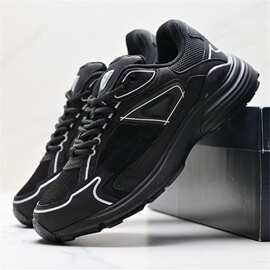 外贸批发百搭时尚休闲男女潮流透气运动鞋老爹字母鞋增高36-45