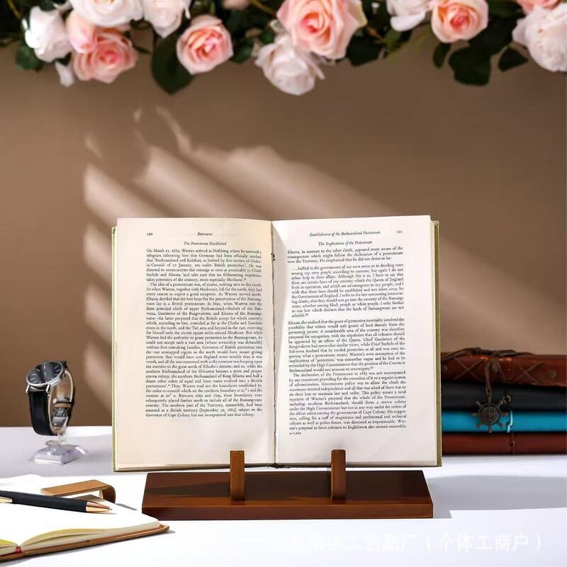 Wooden Recipe Stand Restaurant Menu Display Stand Study Desk Reading Stand Vertical Storage Rack Record Display Stand